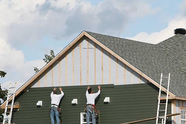 Professional Siding Replacement technician working in Jamestown, PA
